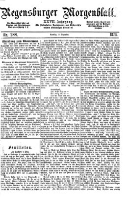 Regensburger Morgenblatt Samstag 19. Dezember 1874