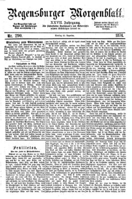 Regensburger Morgenblatt Dienstag 22. Dezember 1874