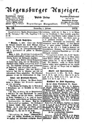 Regensburger Anzeiger Donnerstag 5. Februar 1874