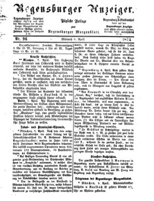 Regensburger Anzeiger Mittwoch 8. April 1874