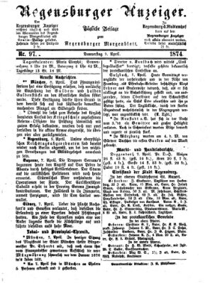 Regensburger Anzeiger Donnerstag 9. April 1874