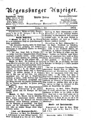 Regensburger Anzeiger Freitag 1. Mai 1874