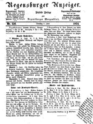 Regensburger Anzeiger Dienstag 9. Juni 1874