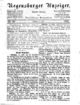 Regensburger Anzeiger Dienstag 14. Juli 1874