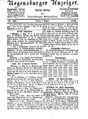 Regensburger Anzeiger Freitag 7. August 1874