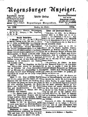 Regensburger Anzeiger Dienstag 20. Oktober 1874