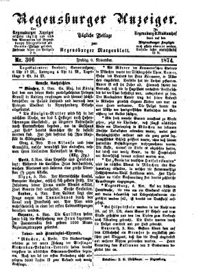 Regensburger Anzeiger Freitag 6. November 1874