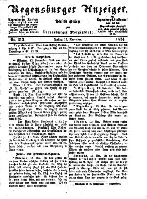 Regensburger Anzeiger Freitag 13. November 1874