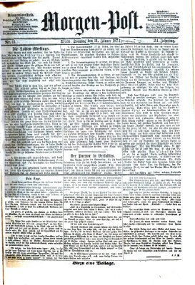 Morgenpost Sonntag 11. Januar 1874