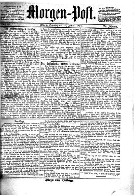 Morgenpost Sonntag 18. Januar 1874