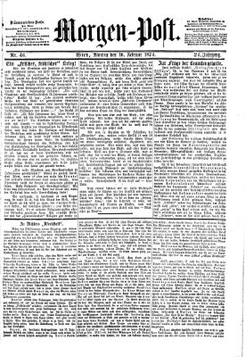 Morgenpost Montag 16. Februar 1874