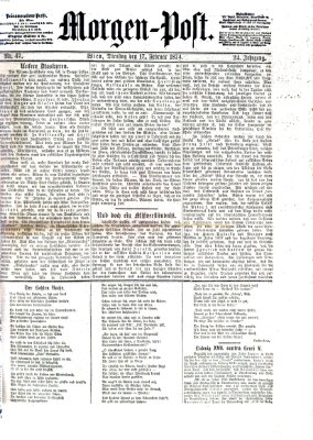 Morgenpost Dienstag 17. Februar 1874