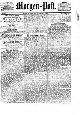 Morgenpost Mittwoch 25. Februar 1874