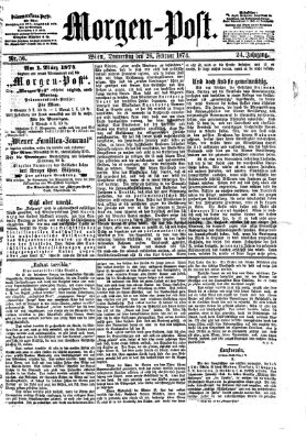 Morgenpost Donnerstag 26. Februar 1874