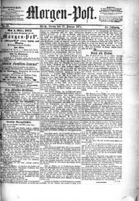 Morgenpost Freitag 27. Februar 1874