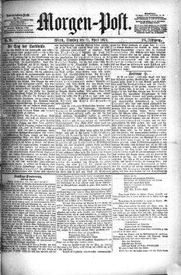 Morgenpost Samstag 11. April 1874