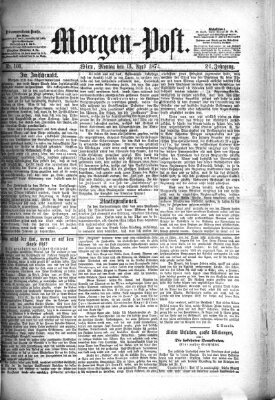 Morgenpost Montag 13. April 1874