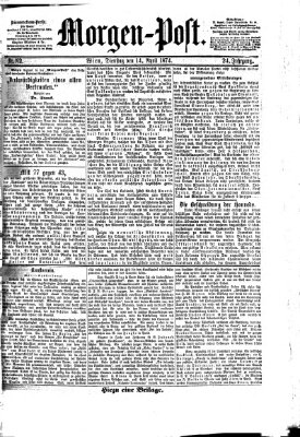 Morgenpost Dienstag 14. April 1874