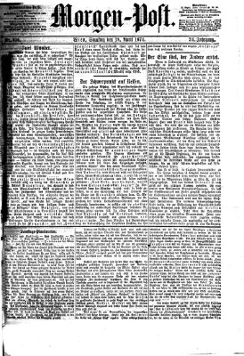 Morgenpost Samstag 18. April 1874