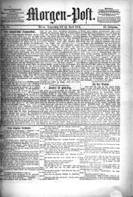 Morgenpost Donnerstag 23. April 1874