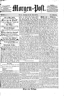 Morgenpost Sonntag 26. April 1874