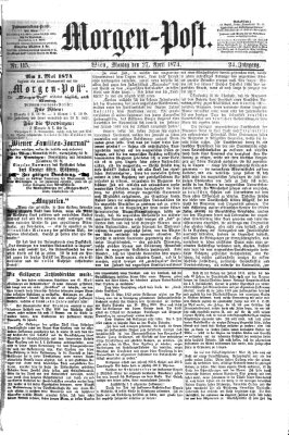 Morgenpost Montag 27. April 1874