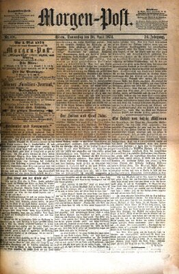 Morgenpost Donnerstag 30. April 1874