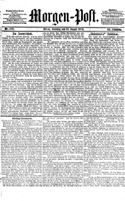 Morgenpost Samstag 22. August 1874