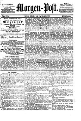 Morgenpost Montag 31. August 1874