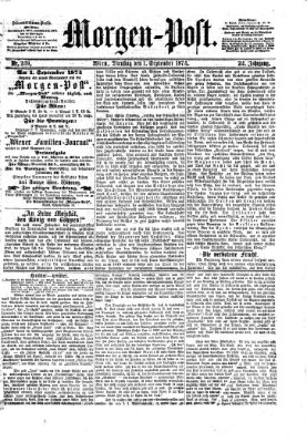 Morgenpost Dienstag 1. September 1874