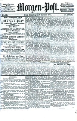 Morgenpost Donnerstag 3. September 1874