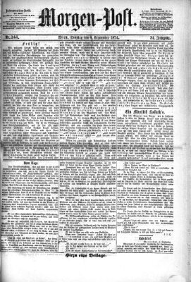 Morgenpost Sonntag 6. September 1874