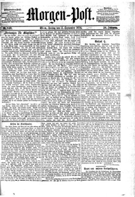 Morgenpost Freitag 11. September 1874