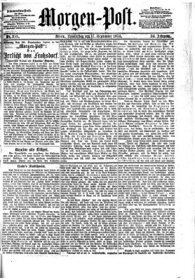 Morgenpost Donnerstag 17. September 1874
