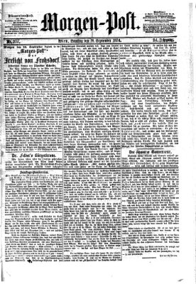 Morgenpost Samstag 19. September 1874
