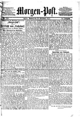 Morgenpost Montag 21. September 1874