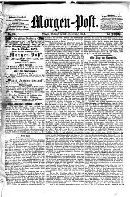 Morgenpost Mittwoch 30. September 1874