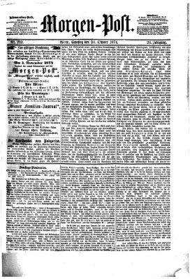 Morgenpost Samstag 24. Oktober 1874