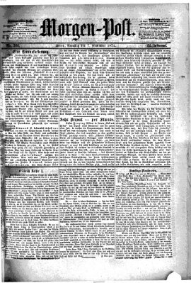 Morgenpost Samstag 7. November 1874