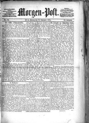 Morgenpost Freitag 13. November 1874