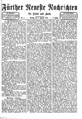 Fürther neueste Nachrichten für Stadt und Land (Fürther Abendzeitung) Freitag 9. Januar 1874