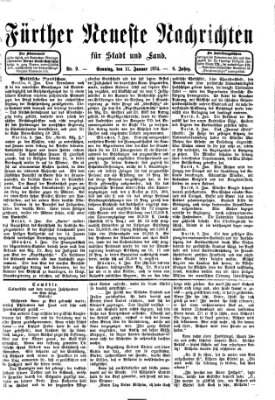 Fürther neueste Nachrichten für Stadt und Land (Fürther Abendzeitung) Sonntag 11. Januar 1874