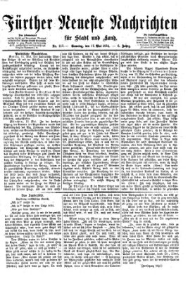 Fürther neueste Nachrichten für Stadt und Land (Fürther Abendzeitung) Sonntag 17. Mai 1874