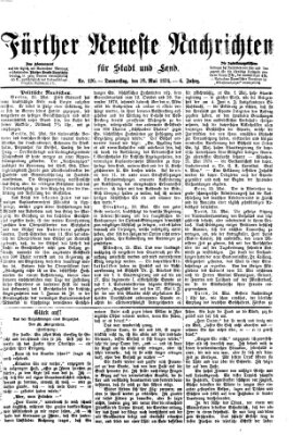 Fürther neueste Nachrichten für Stadt und Land (Fürther Abendzeitung) Donnerstag 28. Mai 1874