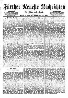 Fürther neueste Nachrichten für Stadt und Land (Fürther Abendzeitung) Freitag 6. November 1874