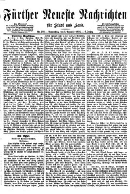 Fürther neueste Nachrichten für Stadt und Land (Fürther Abendzeitung) Donnerstag 3. Dezember 1874