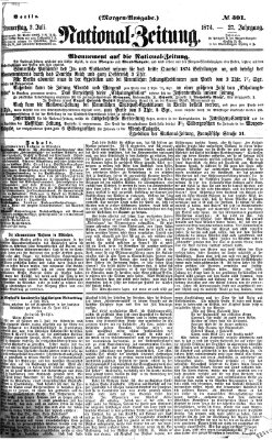 Nationalzeitung Donnerstag 2. Juli 1874