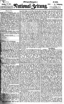 Nationalzeitung Sonntag 12. Juli 1874