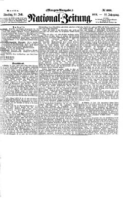 Nationalzeitung Dienstag 21. Juli 1874