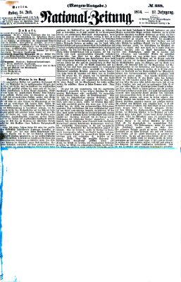 Nationalzeitung Freitag 24. Juli 1874